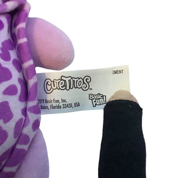 Cutetitos Purple Shellito Turrtlelito Burrito Plush Stuffed Animal 7" Leopard - Picture 4 of 6